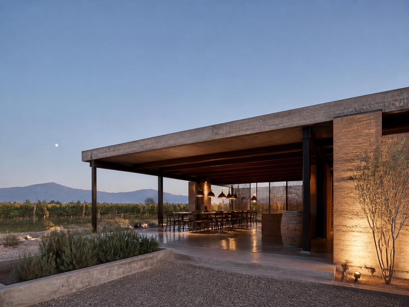 Pabellón Viñedo — proyecto de arquitectura en Parras, Coahuila